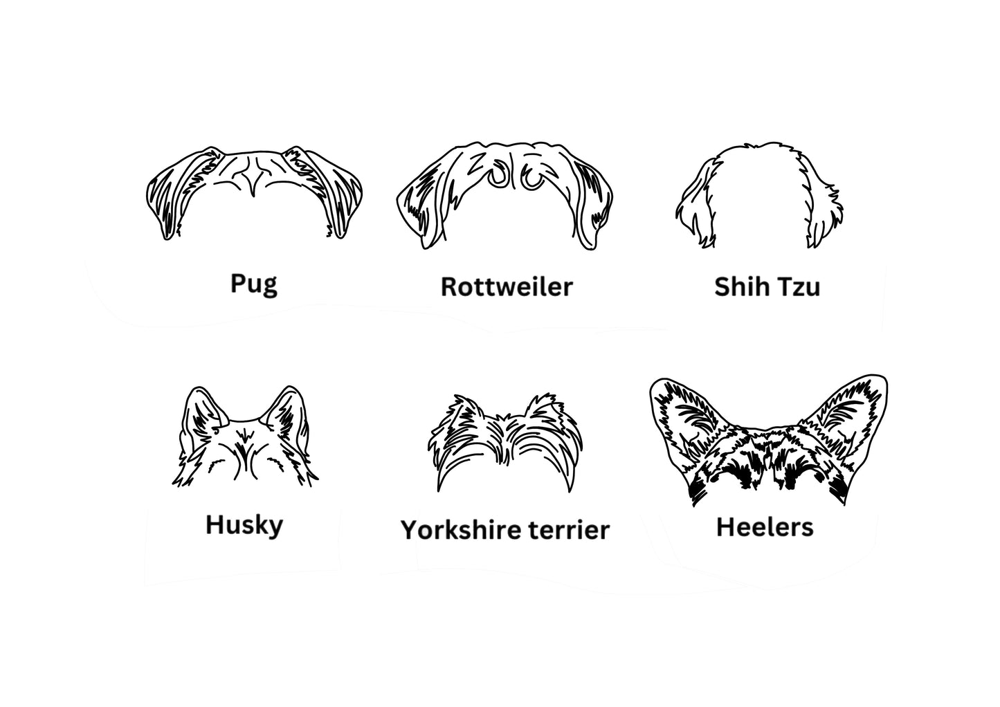 Custom Dog Ears Sweatshirt, Hoodie or T-Shirt